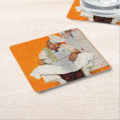 Thanksgiving dag vervagen kartonnen onderzetters (Schuin)