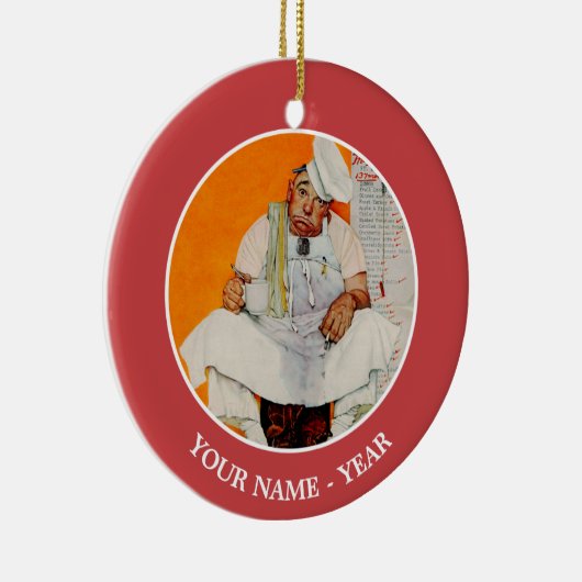 Thanksgiving dag vervagen keramisch ornament (Rechts)