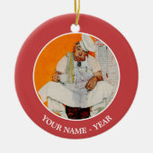 Thanksgiving dag vervagen keramisch ornament (Voorkant)