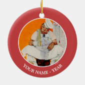 Thanksgiving dag vervagen keramisch ornament (Achterkant)