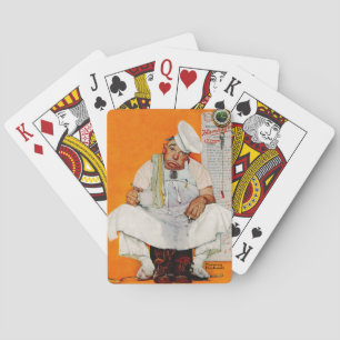 Thanksgiving dag vervagen pokerkaarten
