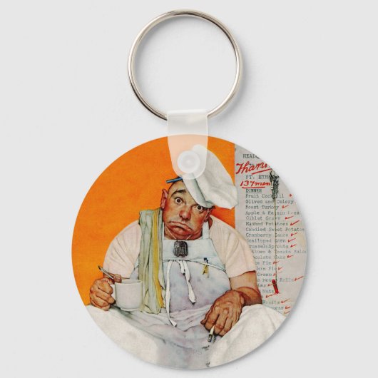 Thanksgiving dag vervagen sleutelhanger (Voorkant)