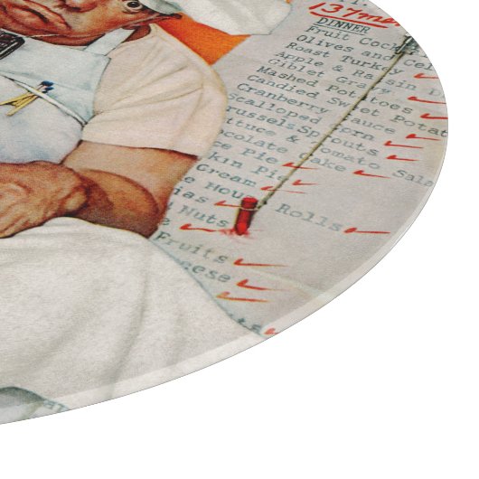 Thanksgiving dag vervagen snijplank (Hoek)