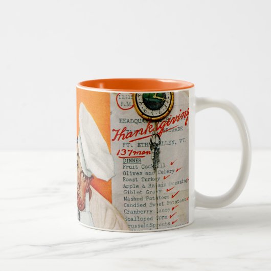 Thanksgiving dag vervagen tweekleurige koffiemok (Rechts)