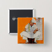 Thanksgiving dag vervagen vierkante button 5,1 cm (Voorkant /achterkant)