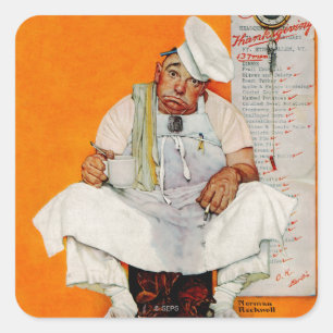 Thanksgiving dag vervagen vierkante sticker