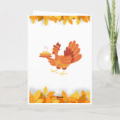 Thanksgiving Dag Wenskaart Kaart (Achterkant)