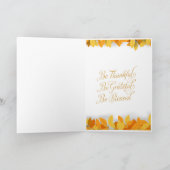 Thanksgiving Dag Wenskaart Kaart (Binnen)