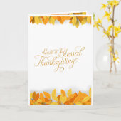 Thanksgiving Dag Wenskaart Kaart (Gele Bloem)