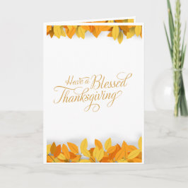 Thanksgiving Dag Wenskaart Kaart