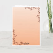 Thanksgiving Dag Wenskaart Kaart (Achterkant)