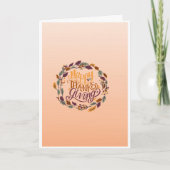 Thanksgiving Dag Wenskaart Kaart (Voorkant)
