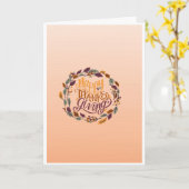 Thanksgiving Dag Wenskaart Kaart (Gele Bloem)