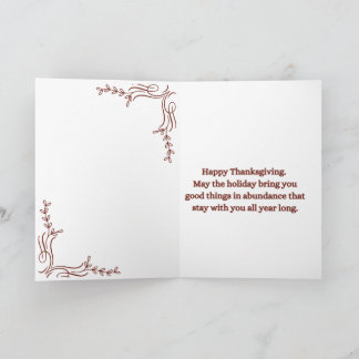 Thanksgiving Dag Wenskaart Kaart