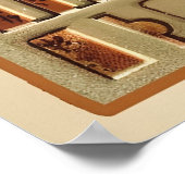 Thanksgiving Dag Witte Turkije & Pompoen Groeten Poster (Hoek)