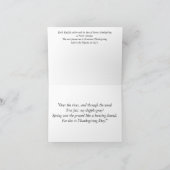 Thanksgiving-dagkaart Feestdagen Kaart (Binnen)