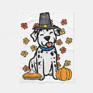 Thanksgiving Dalmatische Schattigee Herfst Herfst Fleece Deken