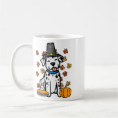 Thanksgiving Dalmatische Schattigee Herfst Herfst  Koffiemok (Links)