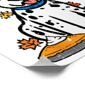 Thanksgiving Dalmatische Schattigee Herfst Herfst  Poster (Hoek)