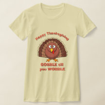 THANKSGIVING, dames, GOBBLE TILLEN JE WOBBLE