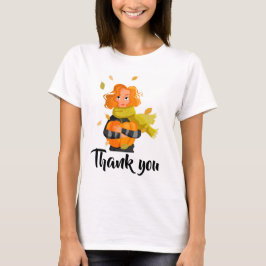 Thanksgiving Dank u elegant aanpasbaar T-shirt