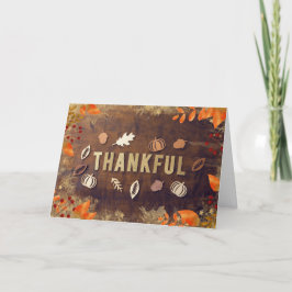 Thanksgiving dankbaar bedankkaart