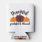 Thanksgiving dankbaar blikjeskoeler (Achterkant)