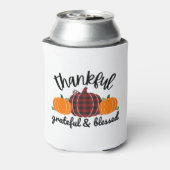 Thanksgiving dankbaar blikjeskoeler (Blikje Achterkant)