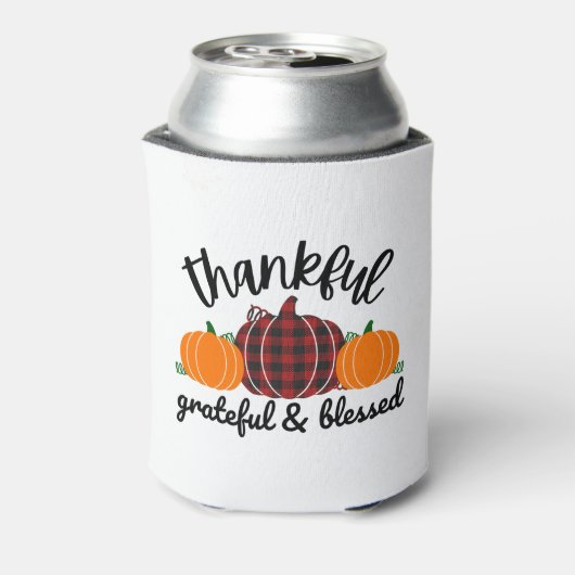 Thanksgiving dankbaar blikjeskoeler (Blikje Achterkant)