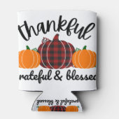 Thanksgiving dankbaar blikjeskoeler (Achterkant)