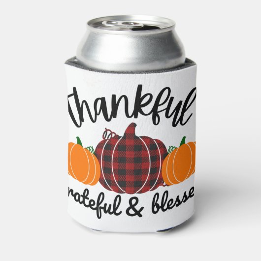 Thanksgiving dankbaar blikjeskoeler (Blikje Achterkant)