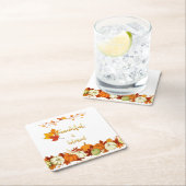 Thanksgiving dankbaar en versleten gulden Script Kartonnen Onderzetters (Insitu)