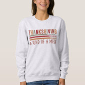 Thanksgiving dankbaar gezegend sweatshirt (Voorkant)