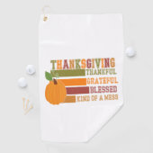 Thanksgiving dankbaar Grateful Blessed Golfhanddoek (Insitu)
