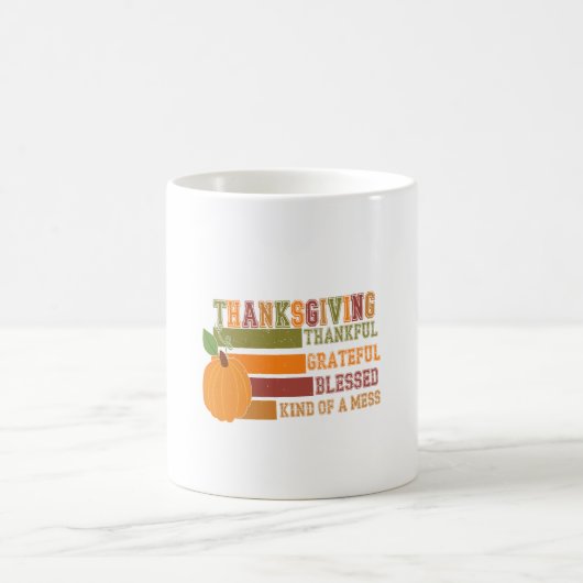 Thanksgiving dankbaar Grateful Blessed Koffiemok (Center)