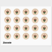 Thanksgiving dankbaar Grateful Blessed Ronde Sticker (Vel)