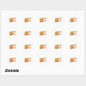 Thanksgiving dankbaar Grateful Blessed Ronde Sticker (Vel)