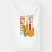 Thanksgiving dankbaar Grateful Blessed Spandoek (Verticaal)