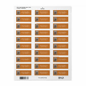 Thanksgiving Dankbaar Herfst Herfst Blad Krans Etiket (Full Sheet)