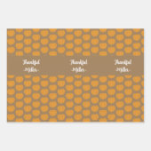Thanksgiving Dankbaar Plaids Aangepaste Naam Inpakpapier Vel (Voorkant 2)