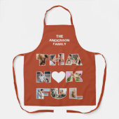 Thanksgiving dankbaar schort (Voorkant)