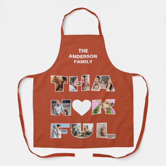 Thanksgiving dankbaar schort (Voorkant)