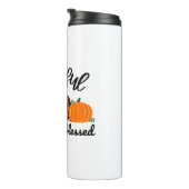 Thanksgiving dankbaar thermosbeker (Geroteerd rechts)