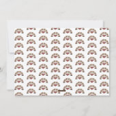 Thanksgiving DANKBAAR VOOR JE Brush Script Heart Feestdagenkaart (Achterkant)