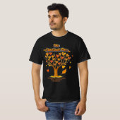 Thanksgiving Dankbaarheid Boom Mannen waarde T-Shi T-shirt (Voorkant volledig)