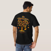 Thanksgiving Dankbaarheid Boom Mannen waarde T-Shi T-shirt (Achterkant volledig)