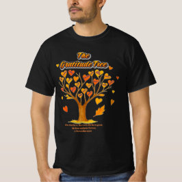 Thanksgiving Dankbaarheid Boom Mannen waarde T-Shi T-shirt