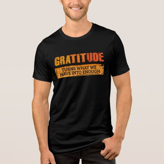 Thanksgiving Dankbaarheid Familie Bijeenkomst Tri-Blend Shirt (Voorkant)