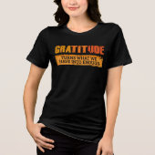Thanksgiving Dankbaarheid Familie komt samen Tri-Blend Shirt (Voorkant)
