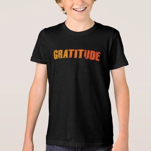 Thanksgiving Dankbaarheid Familie Samen Matchin Tri-Blend Shirt (Voorkant)